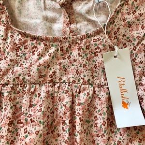 Petallush, floral pink, size large, new with tags